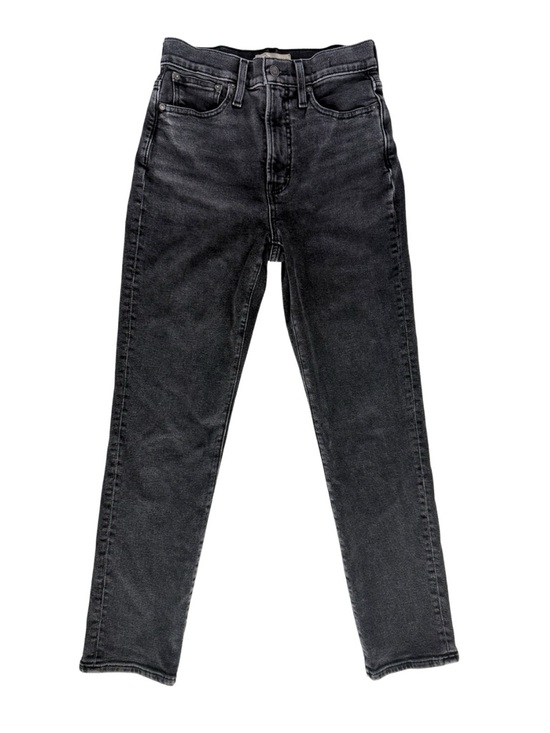 Madewell Denim - Madewell Perfect Vintage Jeans Black High Rise Straight Leg Women’s 25